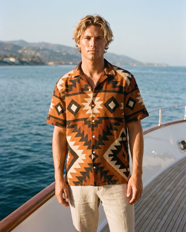 Southwestern Collection men's hawaiian shirts