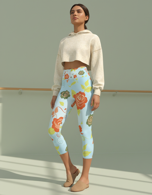 Muskmelon Belleza Capri Yoga Leggings Capri Yoga Leggings — Dripper