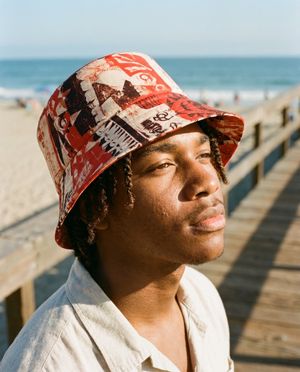 Unisex Fiery Red Tapestry Bucket Hat bikini — Lolekai