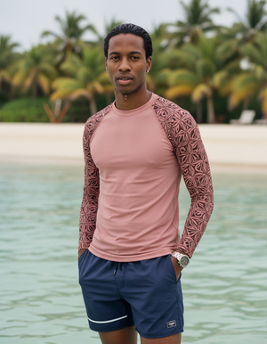 Men's Tea Rose Chord men's rashguards