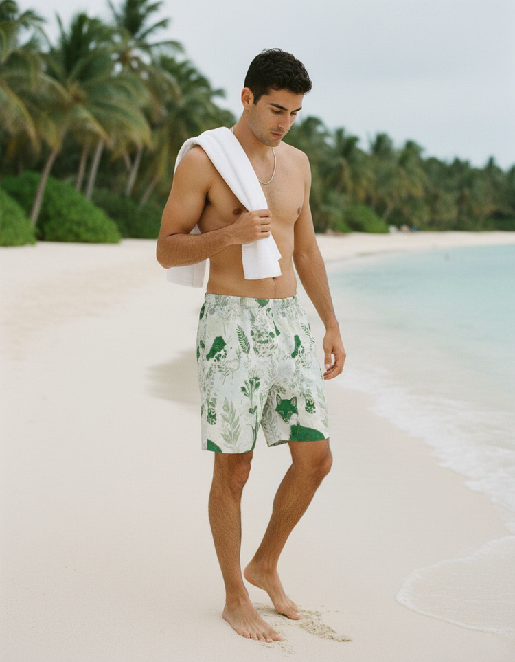 Men's Cottagecore Swim Trunks