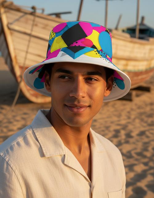 Zigzag bucket hats