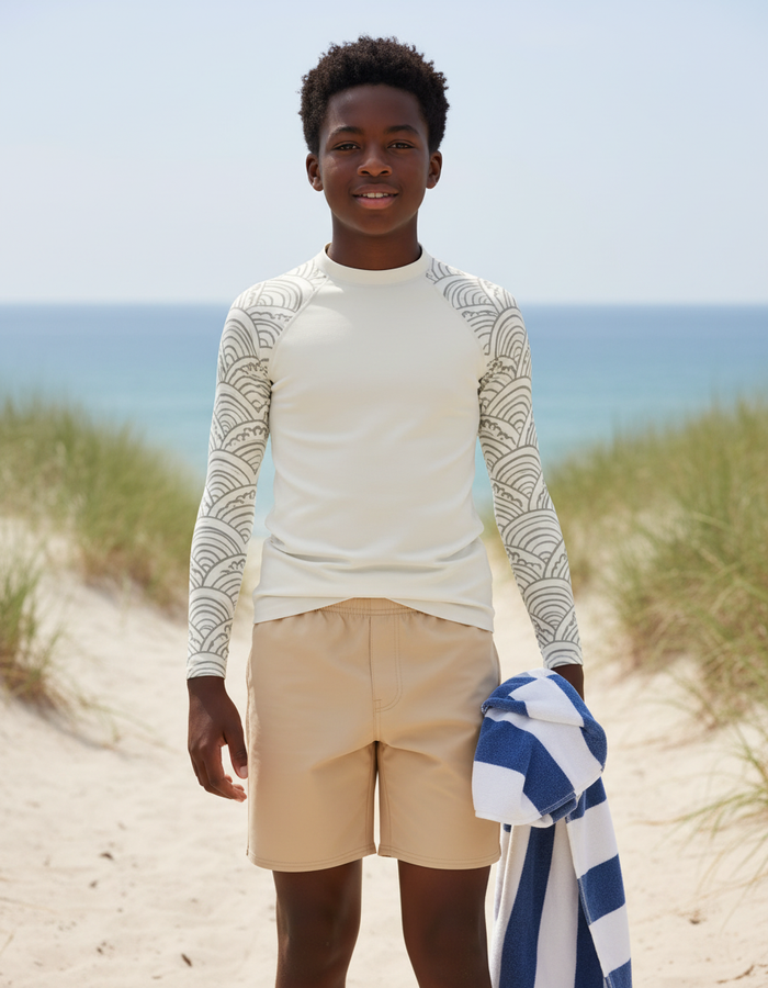Rashguard — Youth White Onyx Aoi