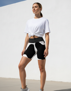 Cow Print Yoga Shorts yoga shorts