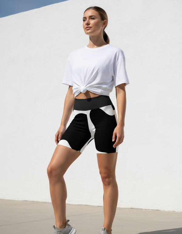 Cow Print yoga shorts