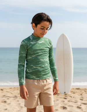Jelly Mint Eclipse Rash Guard Youth Rash Guard — Dripper