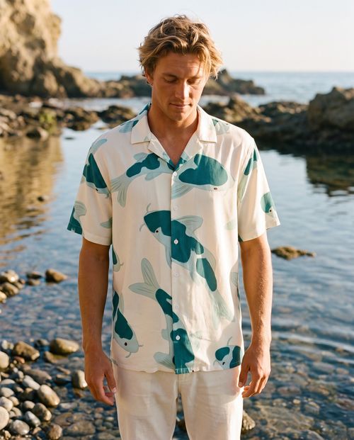 Transformative Teal Eclipse Hawaiian Shirt