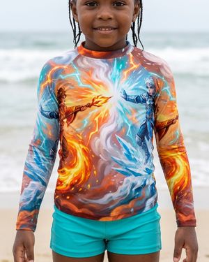Kids Hero Graphics Rash Guard rashguards