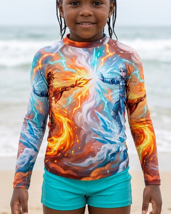 Kids Hero Graphics Rash Guard rashguards