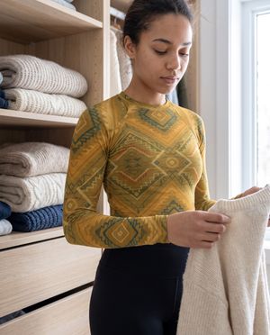 Yellow Woven Base Layer Top base layers