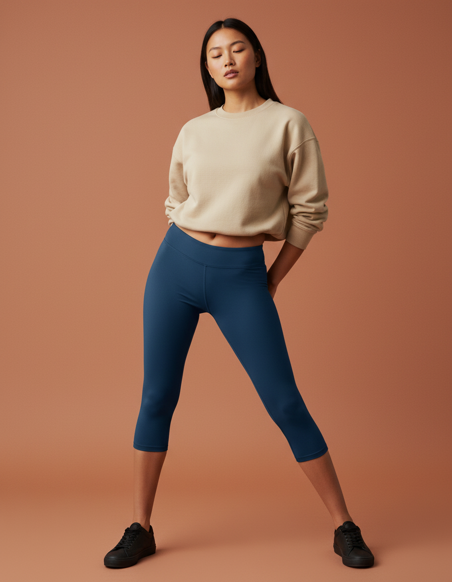 Capri Leggings in Prussian Blue