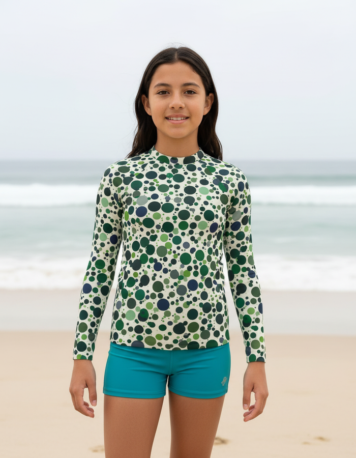 Rashguard — Youth Runway Emerald Dapple