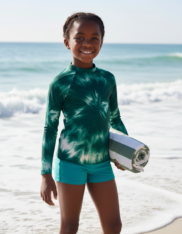 Girls Alexandrite Glacier girls rashguards