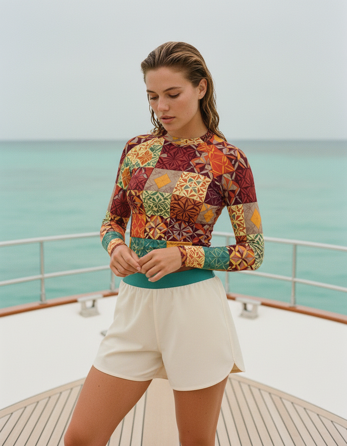 Rashguard — Women's Fiery Red Pulse