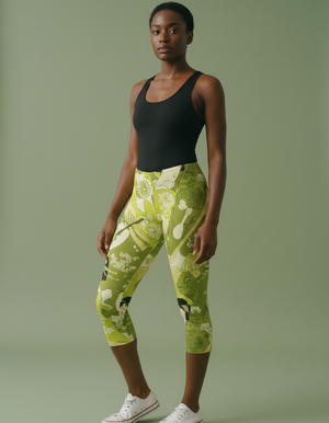 Lime Mizuki Leggings Capri Leggings — Dripper