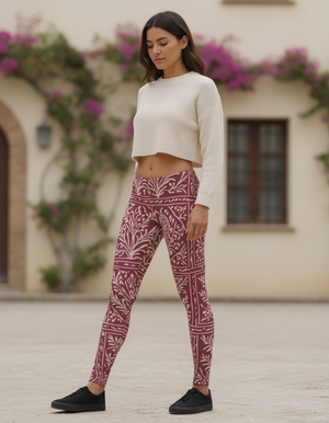 Dusty Rose Kalam full-length leggings