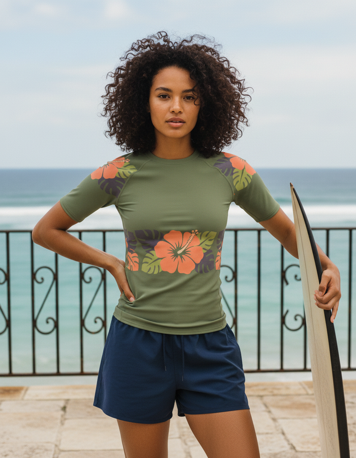 Rashguard — Women's Fern Bloom Pua