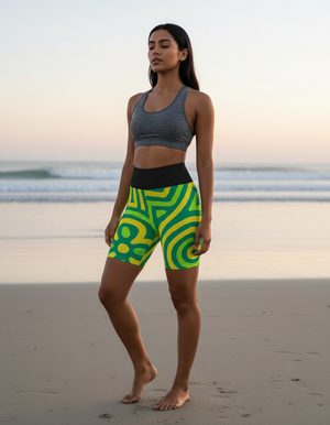 Zesty Yoga Shorts Yoga Shorts — Dripper