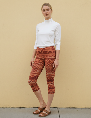 Burnt Sienna Quipu leggings
