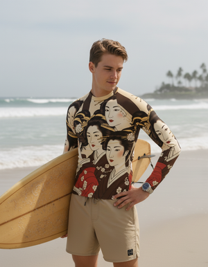 Coffee Bean Yume Rash Guard Men's Rashguard — Dripper