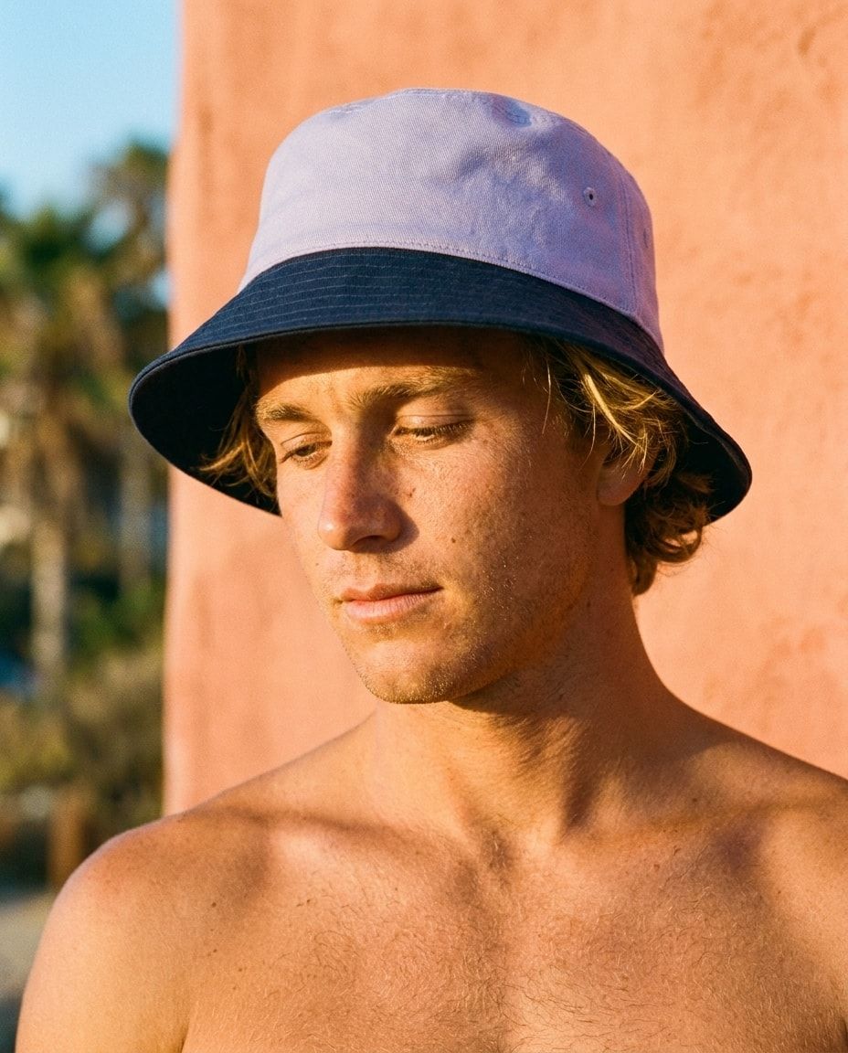 Rhodonite Mulberry & Mist bucket hats