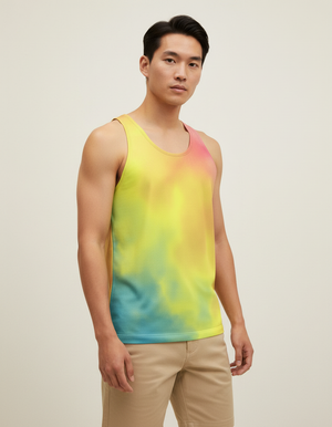 Men's Runway Chartreuse Frostbite tank tops