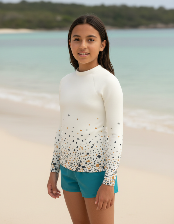 Terrazzo youth rashguards