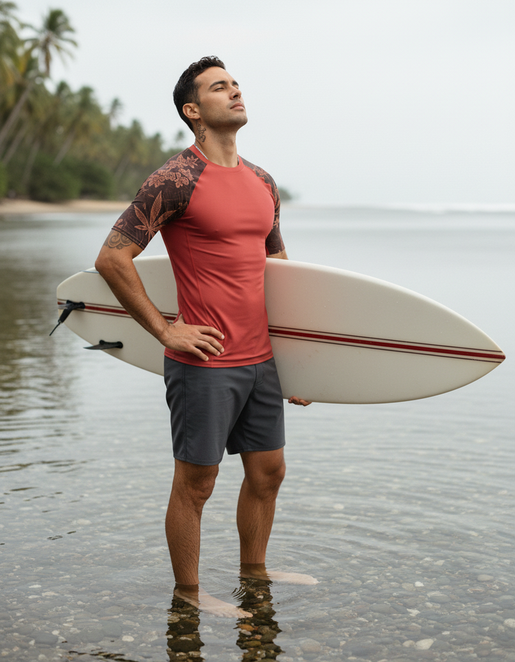 Men's Japanese Asanoha Rash Guard