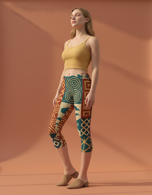Atayal Leggings Capri Leggings — Dripper