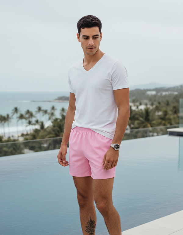 Men's Swim Trunks in Cotton Candy