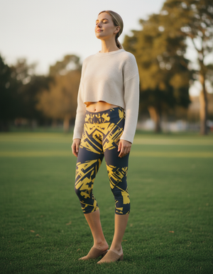 Lemon Yellow Vivid leggings