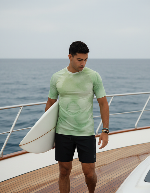 Sycamore Mosaic Rash Guard Men's Rashguard — Dripper