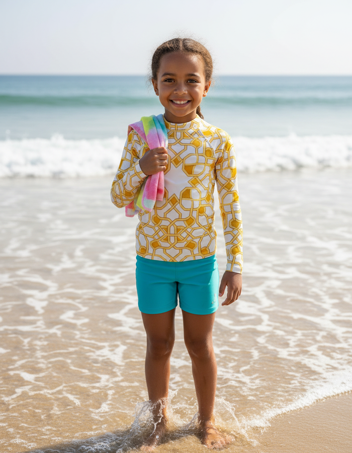 Rashguard — Kids Lemon Yellow Albaicín