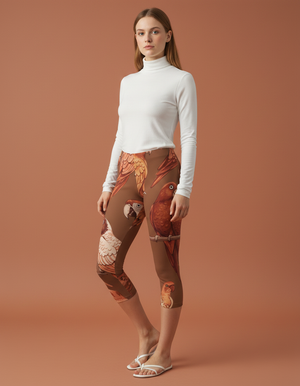 Muskmelon Tropique capri leggings