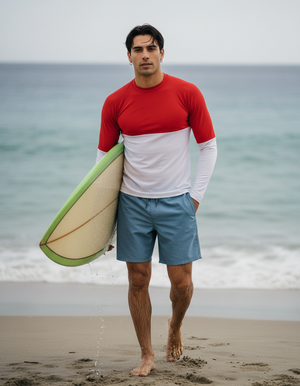 Men's Electric Fuchsia Bhinneka men's short-sleeve rashguards