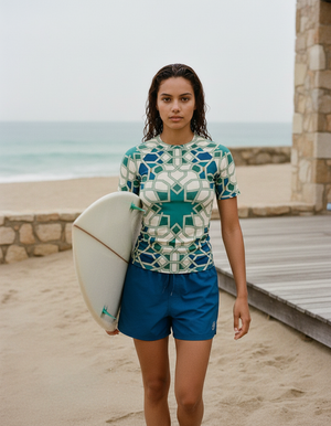 Transformative Teal Albaicín Rash Guard bikini — Lolekai