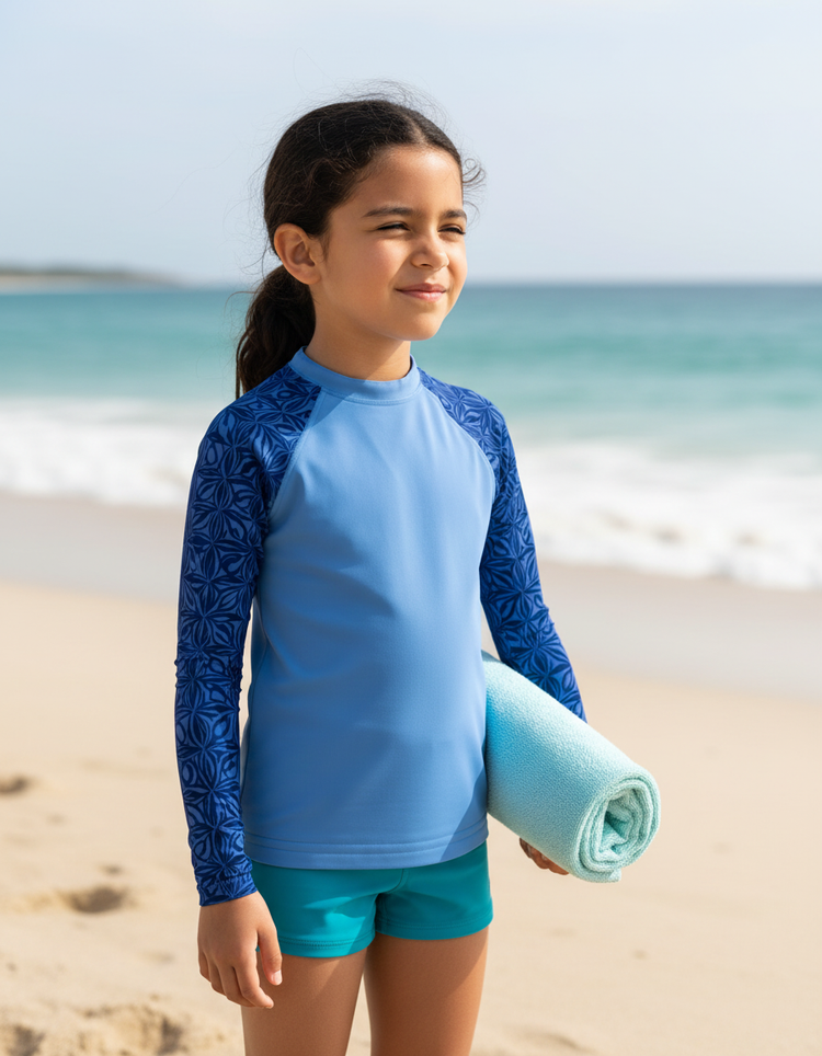 Girls Marina Chord Rash Guard