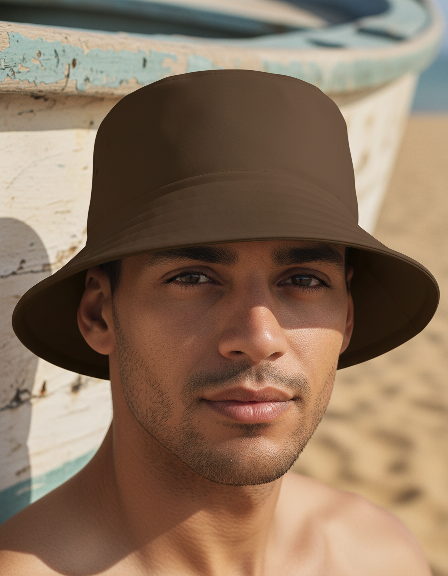 Bucket hat in Chocolate