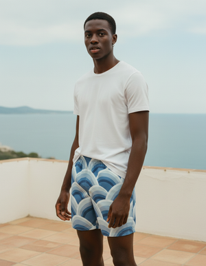 Blue Aura Riku men's swim trunks