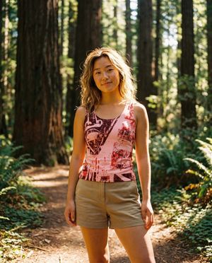 Women's Fiery Red Dusk tank tops