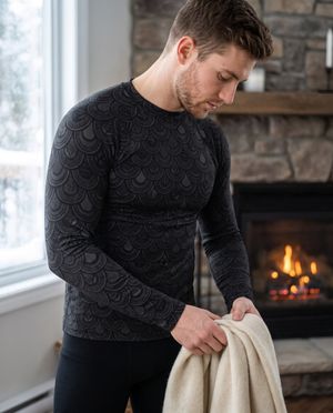 Ink Shingle Base Layer Top men's base layer tops