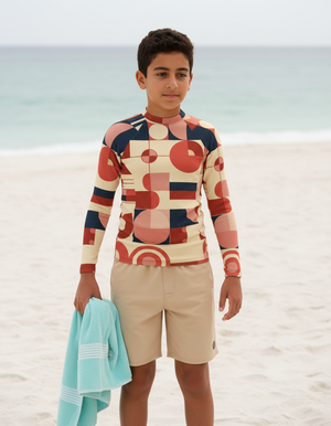 Dusty Rose Form Rash Guard Youth Rash Guard — Dripper