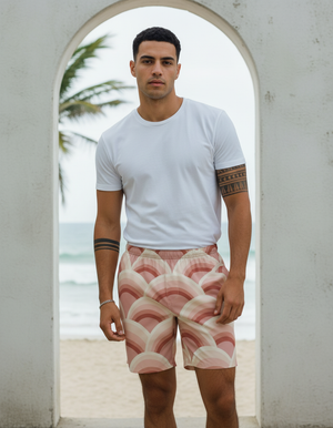 Dusty Rose Riku Men's Swim Trunks Men's Swim Trunks — Dripper
