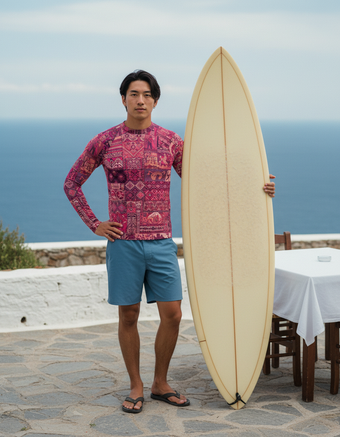 Rashguard — Men's Hot Pink Zafiro