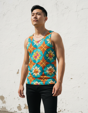 Muskmelon Kaleido Tank Top Men's Tank Top — Dripper