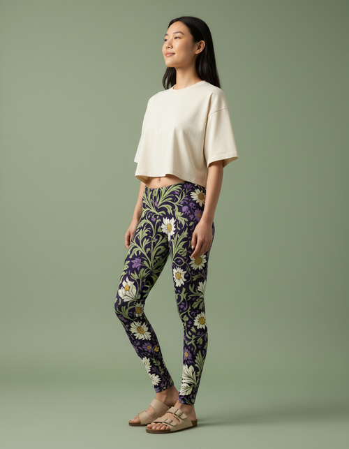 Acanthus full-length leggings