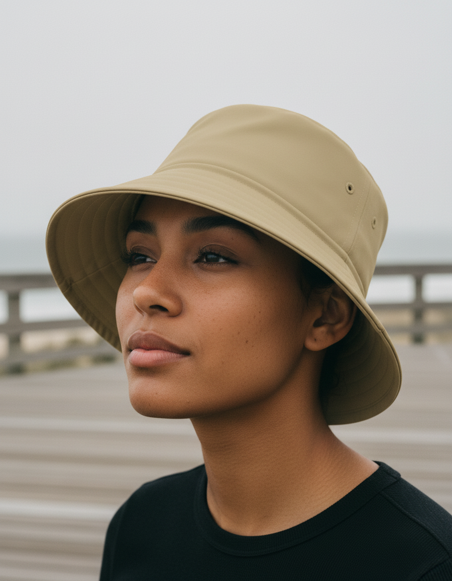 Bucket hat in Stone