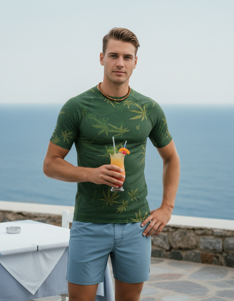 Men's Japanese Asanoha Rash Guard