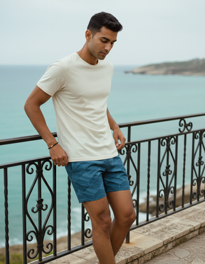 Blue Aura Tsuki men's swim trunks