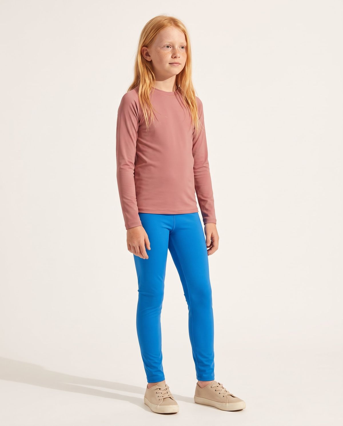 Blue Girls Leggings Girls Leggings — Lolekai